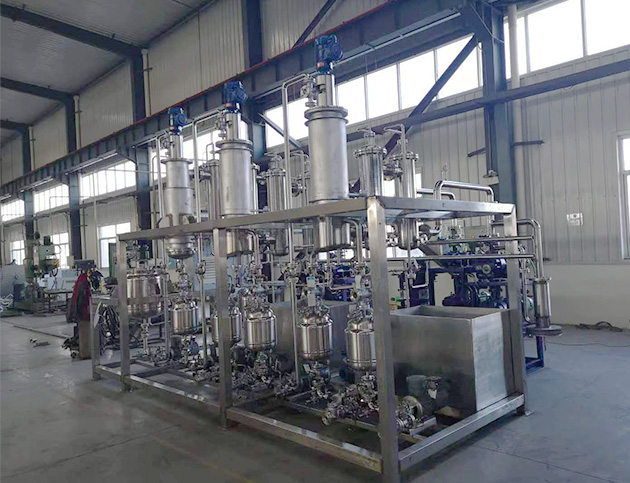 Refining production line